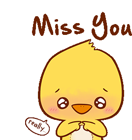 Miss You Chick Sticker - Miss You Chick Really Stickers