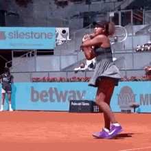 Naomi Osaka Racquet Toss GIF - Naomi Osaka Racquet Toss Racket GIFs