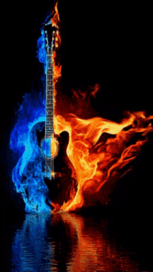 Flames Guitar GIF - Flames Guitar GIFs