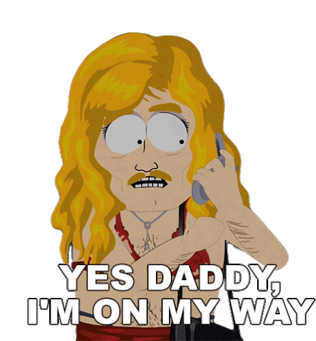 Yes Daddy Im On My Way Harrison Yates Sticker - Yes Daddy Im On My Way Harrison Yates South Park Stickers