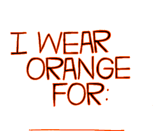 Gunviolenceaware Wear Orange Sticker - Gunviolenceaware Wear Orange Uvalde Stickers