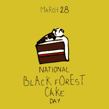 National Black Forest Cake Day Cake GIF