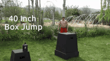40inch Plyometric Box Jump With Caption 40inch Pylometric Box Jump With Caption GIF