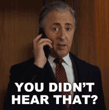 You Didnt Hear That Eli Gold GIF - You Didnt Hear That Eli Gold The Good Fight GIFs