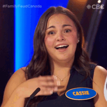 I Dont Know Cassie GIF - I Dont Know Cassie Family Feud Canada GIFs