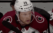 nathan mackinnon relief sigh of relief blow air out release breathe