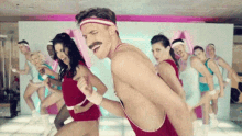 Aerobics Mustache GIF - Aerobics Mustache Dance GIFs