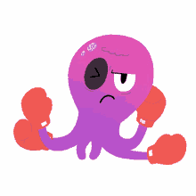 funder the sea octopus purple mad fight