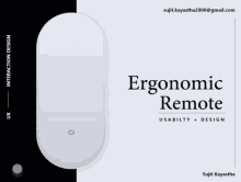 ux remote ergonomics design
