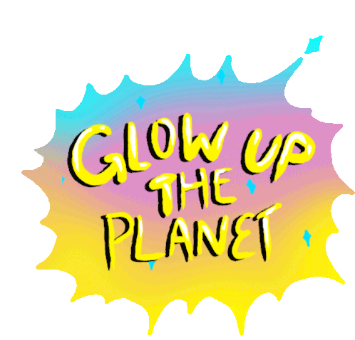 Glow Glow The Planet Sticker - Glow Glow The Planet Planet Stickers