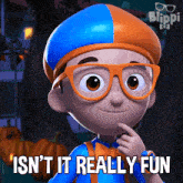 Isn'T It Really Fun To Be Scared Blippi GIF