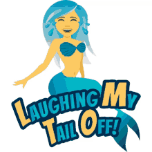 laughing my tail off mermaid life joypixels lmao very funny