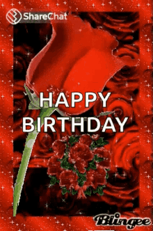 Happy Birthday Sparkles GIF - Happy Birthday Sparkles Roses GIFs