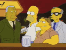 Knock 'Em Out - The Simpsons GIF