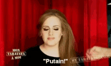 Adele - "Putain!" GIF - Putain Adele GIFs