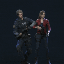 a man and a woman standing next to each other