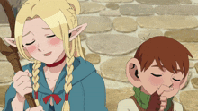 Chilchuck And Marcille Shy GIF - Chilchuck And Marcille Shy Hehe GIFs