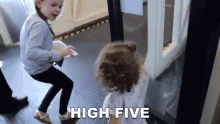 High Five Claire Crosby GIF - High Five Claire Crosby Claire And The Crosbys GIFs