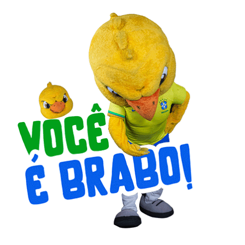 Voce E Brabo Canarinho Sticker - Voce E Brabo Canarinho Cbf Stickers