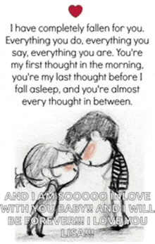 i have completely fallen for you everything you do everything you say everything you are .