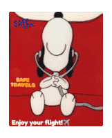 Snoopy Safe Travels Sticker