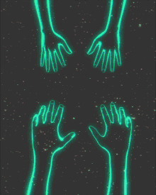 Hand Star GIF - Hand Star Neon GIFs