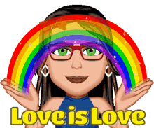 love is love pride rainbow