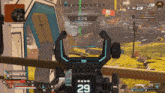 a screenshot of a video game with the number 29 at the bottom