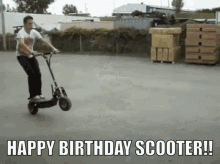 Scooter Scooter Birthday GIF