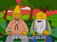 Simpsons Old Men GIF