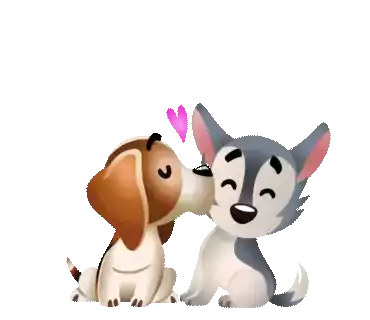 Puppies Cute Sticker - Puppies Cute Love Stickers
