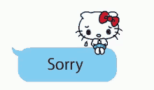 hello kitty sorry im sorry sorry text crying