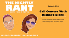 a poster for the nightly rant with mike & tonya