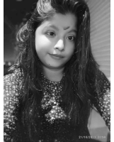 a black and white photo of a woman taken on 21/10/2023 at 20:59