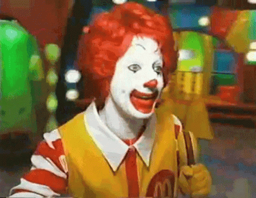 Clown Ronald Mcdonald GIF – Clown Ronald Mcdonald Cursed – discover and ...