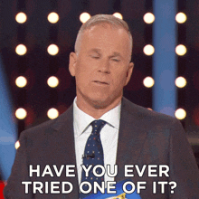 Have You Ever Tried One Of It Gerry Dee GIF - Have You Ever Tried One Of It Gerry Dee Family Feud Canada GIFs