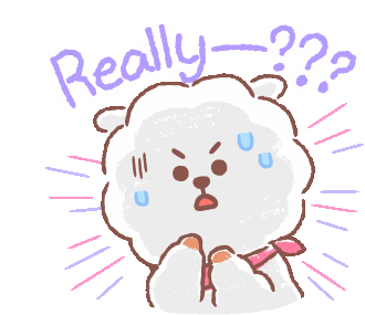 Bt21 Really Sticker - Bt21 Really Sweating Stickers