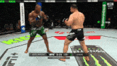 ufc heavyweight bout between abdelwahab and usman is shown on the screen