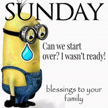 sunday blessings minion minions weekend