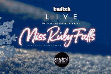 Miss Ruby Miss Ruby Falls GIF - Miss Ruby Miss Ruby Falls Twitch GIFs