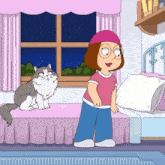 Family Guy Meg GIF - Family Guy Meg Meg Dancing With Cat GIFs