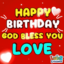 lucas and friends wishes a happy birthday to a person