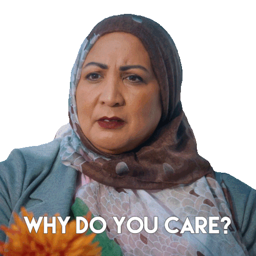 Why Do You Care Shazia Sticker - Why Do You Care Shazia Zarqa Stickers