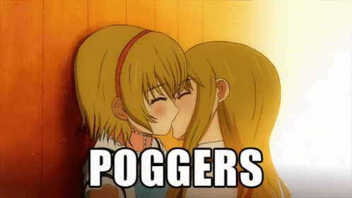 Poggers Anime GIF - Poggers Anime Kiss - Discover & Share GIFs