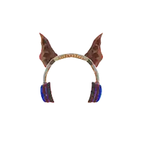 a drawing of a pair of headphones with ears