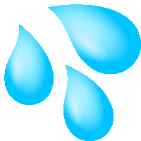 Sweat Droplets Nature Sticker - Sweat Droplets Nature Joypixels Stickers