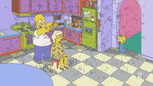 Homer Cutting Hair GIF - The Simpsons Homer Simpson Hair Cut GIFs