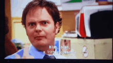 little comment the office dwight blah