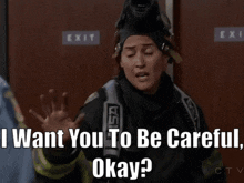 Station 19 Andy Herrera GIF - Station 19 Andy Herrera I Want You To Be Careful Okay GIFs