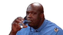 drinking drinking water thirsty water shaquille oneal